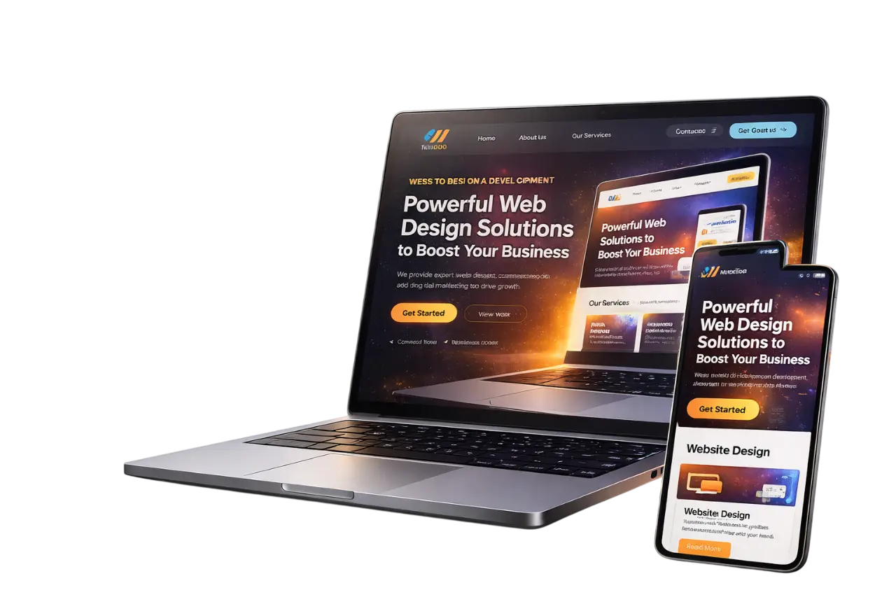 Professional website design company in Leicester creating modern business websites